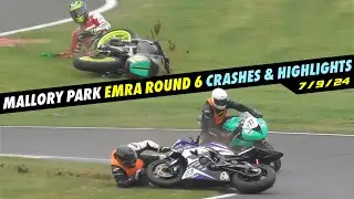 Mallory Park Crashes/Highlights, EMRA Round 6, 7/9/24
