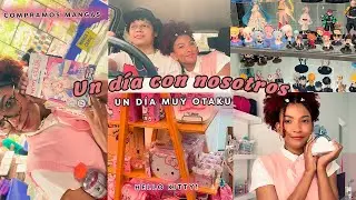 VLOG: Un día con nosotros | un día muy otaku, mangas, comida asiatica, Haul | DianiVlogs