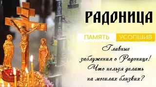 Radonitsa. How to properly commemorate the departed? Why do we leave food on graves?