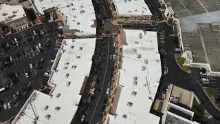 Drone footage of the Shops at Wiregrass in Wesley Chapel, Florida