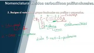 Nomenclatura de ÁCIDOS CARBOXÍLICOS POLIFUNCIONALES