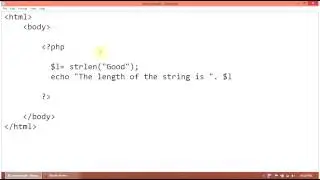 PHP Tutorial : How to find a string length using strlen string function in php