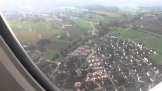 HELVETICA FOKKER 100 LANDING ZURICH