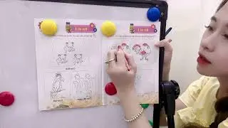 Today the teacher will teach you to color a picture of a rooster.