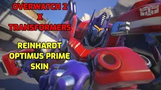OPTIMUS PRIME Reinhardt Skin (Transformers x Overwatch 2) New Skin showcase.