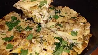 ФРИТТАТА. РЫБА В ОМЛЕТЕ НА СКОВОРОДЕ frittata