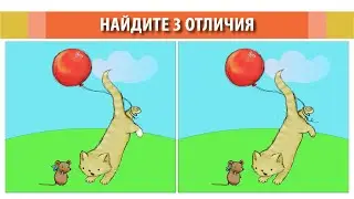 Найдите 3 отличия. Иллюстрация #32