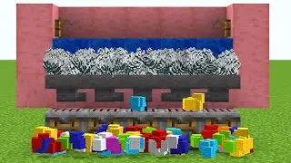 Simple Way for  Infinity Wool Farm in Survival Mode #minecraft