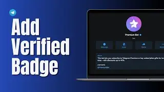 How To Add Verified Badge On Telegram Premium | Get Verified on Telegram Premium (2024)