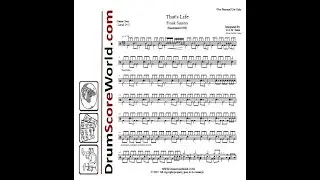 Drum Score - Frank Sinatra - That's Life (Preview)