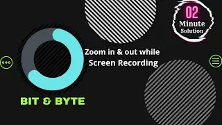 How to  Zoom in & out on Screen Recording || Zoom In &b Out ||