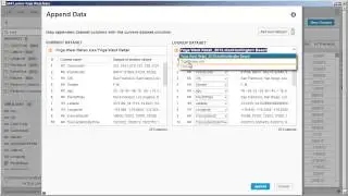 Combine datasets by appending records from a dataset with the same structure  SAP Lumira 1 17