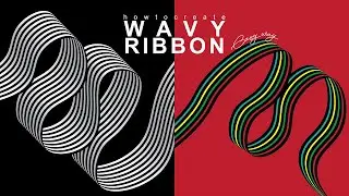 Draw with me | How to create wavy ribbon | Adobe Illustrator | For Beginners 101