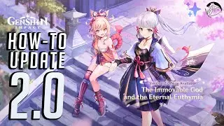 How To Update 2.0 Genshin Impact on EPIC Games PC + Ayaka