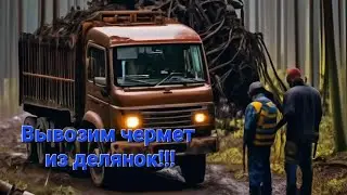 Вывозим металлолом из делянок.Металло коп на каракате.