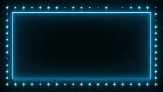 TikTok Trend DJ Lights With Blue Neon Border Seamless Loop