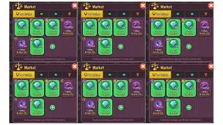 Shop Titans How to get fast gems in Market Trading