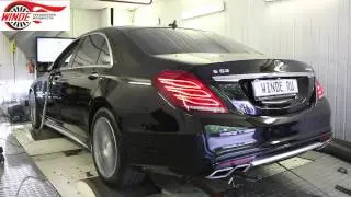 Mercedes S 63 AMG - ЗАМЕР МОЩНОСТИ чип-тюнинг от WINDE.RU
