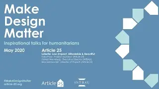 MAKE DESIGN MATTER -  Laterite: low-impact, affordable and beautiful
