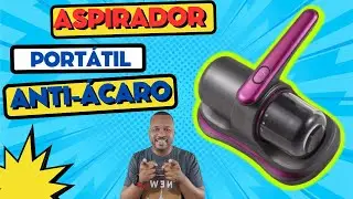 Aspirador de Pó Portátil Antiácaro, Antifungos e Bactérias
