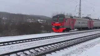 ГРУЗОВЫЕ И ПАССАЖИРСКИЕ ПОЕЗДА СКВОЗЬ МЕТЕЛЬ, !!!.;+