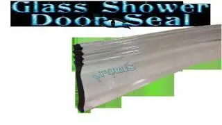 Clear Vinyl Framed Shower Door Drip Sweep Wipe Seal Angled 36 Long