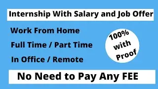 Work from Home|Part Time|Full Time Jobs|With Salary|Without Investment|100% Proof|Internshala|Tamil