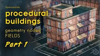 Blender: procedural buildings with geometry nodes fields | pt. 1