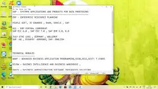 Sap Introduction and Overview of all modules