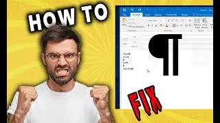 HOW TO FIX Compose new email showing Pilcrow Symbol | Outlook 365 | ¶ |