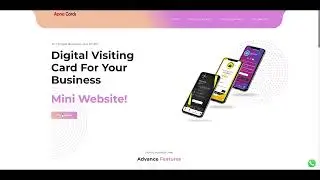 New Digital business card Source code, Create you own Digital card portal  | Digital card business