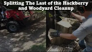 Finishing the Hackberry and  Doing Some Woodyard cleanup: July 2024
