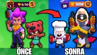 24 SAAT BOYUNCA ÇİFT HESAPLAŞMA OYNADIM! 2000 TAŞ CEZALI! Brawl Stars