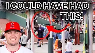 I blew my chance at a Mike Trout home run at Camden Yards!
