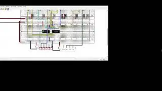 digital clock with 7 segments display