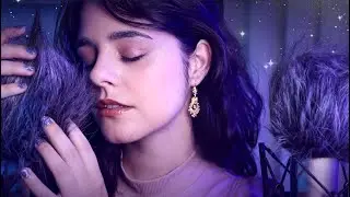 Underwater Sleep ASMR 🌙 SLOW Ear to Ear Whispering & Fluffy Mic Sounds