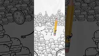 you like krabby patties... don't you, DoodleBob? 🤓 | SpongeBob #shorts