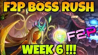 F2P BOSS RUSH WEEK 6 !!! SUMMONERS WAR X JUJUTSU KAISEN