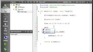 C   Qt 43   qSort Algorithm