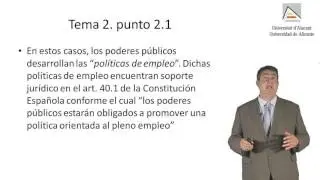 Tema 2. Pregunta 1. CONFIGURACIÓN DE LA POLÍTICA DE EMPLEO