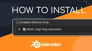 High Poly Generator - How To Install