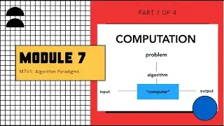 CS33M7V1: Algorithm Paradigms