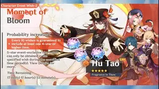 Genshin Impact 4.1 - Pulling for Hu Tao (90 wishes)