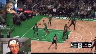 SOMEONE CHECK ON BREEZY! Reacting to Breezy reacting to the Heat vs Celtics