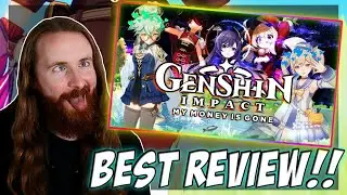 NEW PLAYER Reacts to Max0r Genshin Impact Review/Waifu Simulator Game