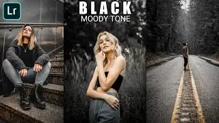 Moody Black Presets - Lightroom Mobile Presets | Black Tone Preset | Black Preset