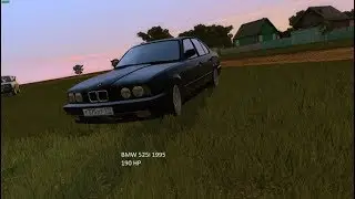 Чёрный бумер наваливает BMW 525i