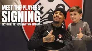 Meet the Players signing session at AESSEAL New York Stadium 🎃 ✍️ 👻