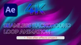4K | Seamless | Violet And Cyan Gradient | Background | Loop Animation