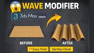 3ds Max Wave Modifier Explained | Easy Wave Effect Tutorial for Beginners (Hindi)